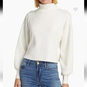Good American Rib-Knit Cropped Sweater
